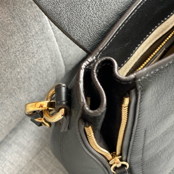 Chloe Faye authentic small black leather backpack - Picture 8 of 9